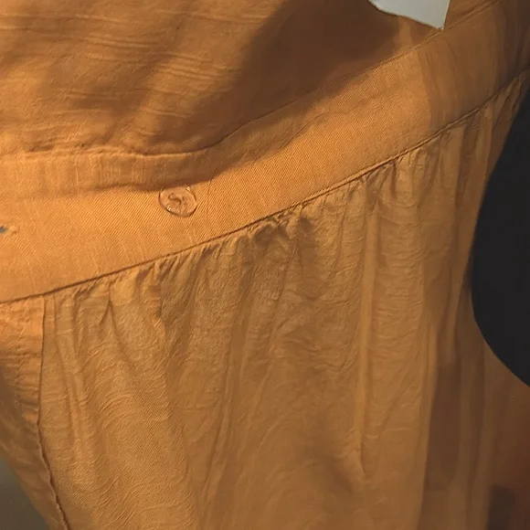 NWOT Free People Mustard Wrap Dress excellent cond, adorable all seasons! sz Md - Picture 13 of 14